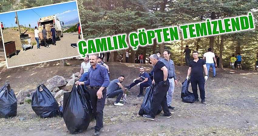 ÇAMLIK ÇÖPTEN TEMİZLENDİ