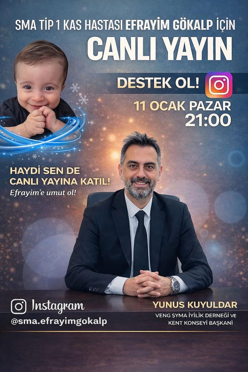 Veng Şima Derneği Efrayim Bebek İçin Bağış Topladı