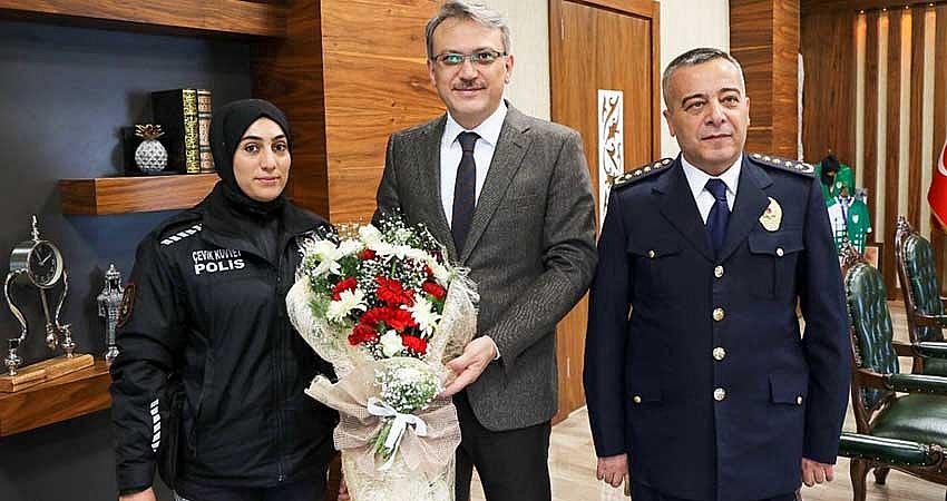 VALİ EKİNCİ’YE POLİS HAFTASI ZİYARETİ