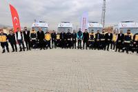 5 Ambulans ve 2 UMKE Aracı Hizmete Alındı